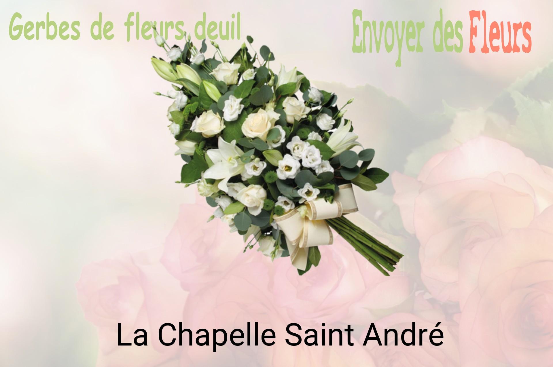 Gerbe de fleurs de deuil livrée à La Chapelle-Saint-André